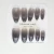 Import French Chasing Light Cat Eye press on nails purple fake nails Acrylic PMMA Almond shaped 30pcs with Packing from China