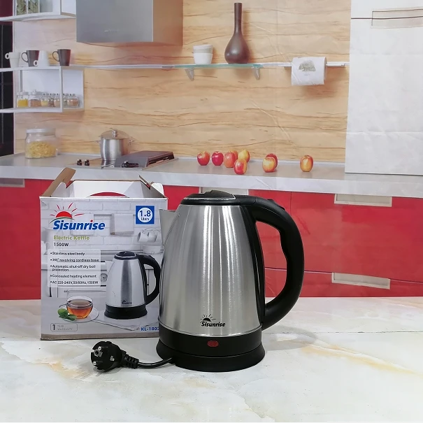 Fresh stock of 1.8 Liter 201 SS electric kettle