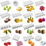 Fruit Silicone Mold Mousse Cake Art Baking Mold Chocolate Pudding Mold Bakeware
