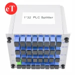 FTTH 1*32 with SC/UPC Adapter 1x32 LGX Box  Plug in Optical Cassette PLC Fiber Optic Splitter