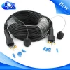 Ftth Armored 4 Cores FO Cable with PDLC waterproof Connectors