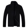 Full Zip Up Warm Winter Coats Mens Polar Fleece Jacket Pockets Running Mens Jackets & Coats