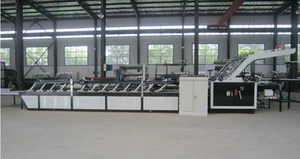 Fully automatic laminating machine for cardboard to corrugated paper