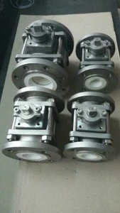 Fully lined ceramic ball valve for different sizes