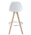 Import Furniture Colorful Plastic Bar Stool with leather seat from China