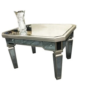 Fytch Wholesale Mailbox Packed Silver Mirrored Square Coffee Table, Coffee Table Modern Living Room Furniture