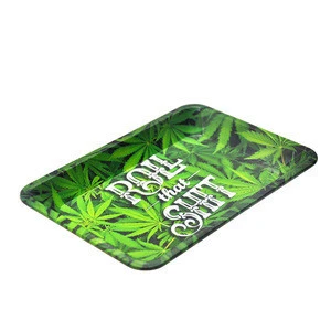 galaxy metal tin rolling tray custom print logo herb tobacco rolling tray small rectangular tray roll that shit