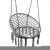 Import garden swing chair swing rope round chair patio hanging rattan swing egg chair hammock with stand from China