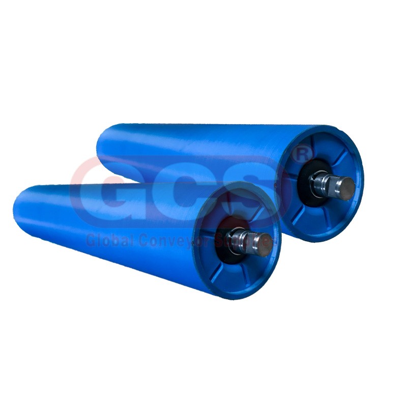 GCS-belt conveyor roller carrier trough conveyor UHMW polyethylene hdpe roller