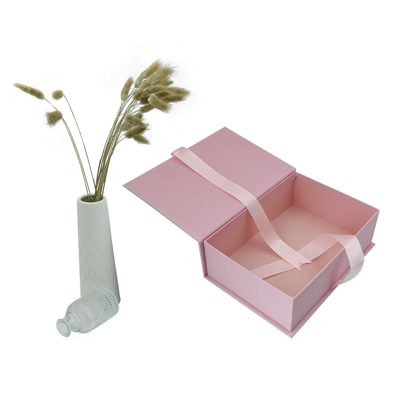 gift paper boxes pink box with ribbon