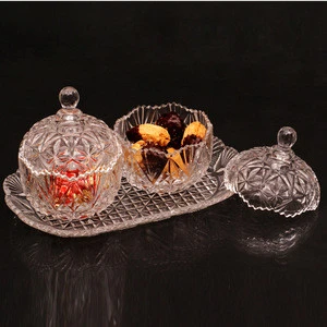 glass sugar bowl with lid