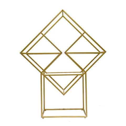 Gold Stage Decoration Metal Frame Stand Wedding Props Backdrop Walkway Party Supplier Centerpiece Flower Stand Display Racks
