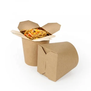 Good Brand Recyclable Disposable Printed Soup Paper Cups, Paper Bowls, Noodle Paper Bucket