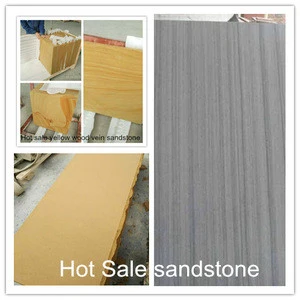 good grey wood vein Sandstone, factory price Sand Stone, Wooden grey Sandstone