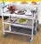 Import Good Quality 3 Tier Kitchen Dining hall Food service Utility Cart Commercial Stainless Steel Wheeling meal Delivery Trolley from China