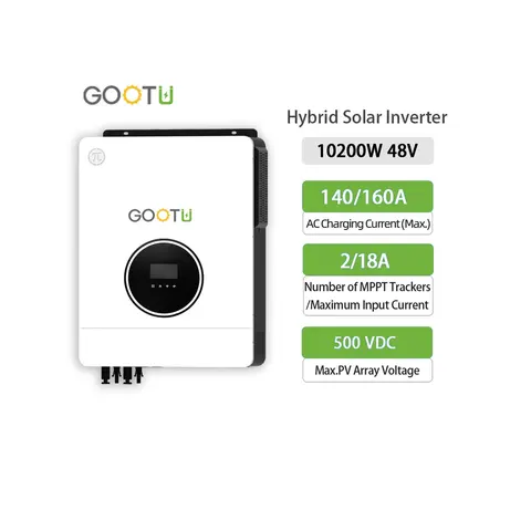 Buy Gootu 48v 10.2kva One Phase On Off Grid Solar Inverter Ac To Dc ...