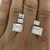 GRA certificate Baguette cut Moissanite diamond VVS D  excellent  Loose Moissanite Stone ring for jewelry making