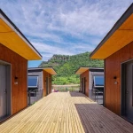 Green Outdoor Experience Ark Camp Modern Design Modular Home Plans What Is a Modular House for Sale
