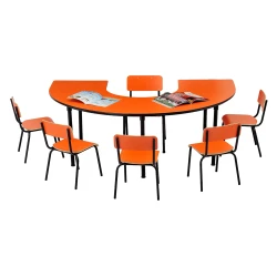 Group Student Desk Primary School Table And Chairs Set