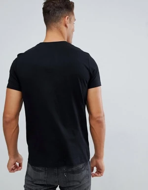 Guangzhou Factory Supplier High Quality Soft Cotton Tshirt Slim Fit Black Tshirt