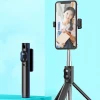 GUSGU Brand New Wireless Selfie Stick Tripod With Remote Phone Camera Flexible Selfie Stick with LED light