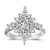 Import Hainon gold jewelry Luxurious shiny white diamond drill bit engagement ring women rose gold fashion jewelry 2018 rings wholesale from China