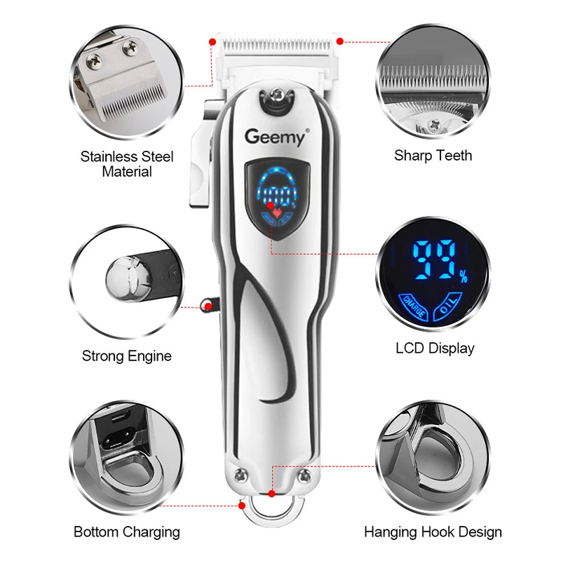 Hair trimmer electric cut hair trimmer clippers machine ornate cordless new style best quality professional hair clippers