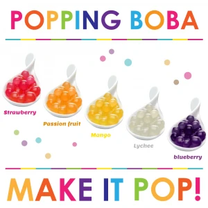 HALAL Certified 100G  Passion fruit Flavor Popping Boba