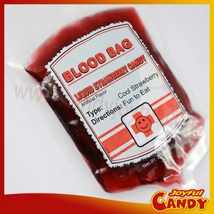 Halloween blood bag syrup candy