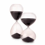 Hand Blown High borosilicate Glass 15 Minutes Hourglass