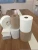 Import Hand paper towel rolls tissue papers in rolls 8" white hardwound kitchen paper from China