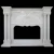 Import Hand Polished White Color Indoor Decor Gas Fireplace Sale from China