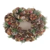 handmade craft hot sale decorative foam door round pine wholesale flower Christmas wreath