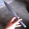 handmade hunting beautiful everyday carry survival long blade double edge spear knife
