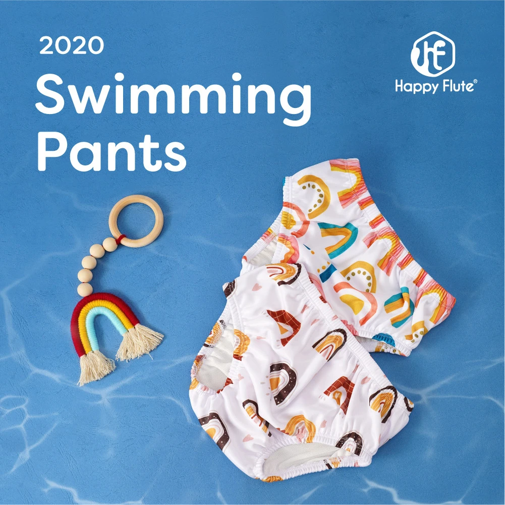 Happy Flute Custom Baby Swim Underwear Swimming Pants Reusable Swimming Diaper For Baby