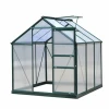 Harvest Vale Venlo 6 ft * 6 ft 4mm Polycarbonate Sunshine Board Garden Small Greenhouse Household Greenhouse-Flower Vegetable