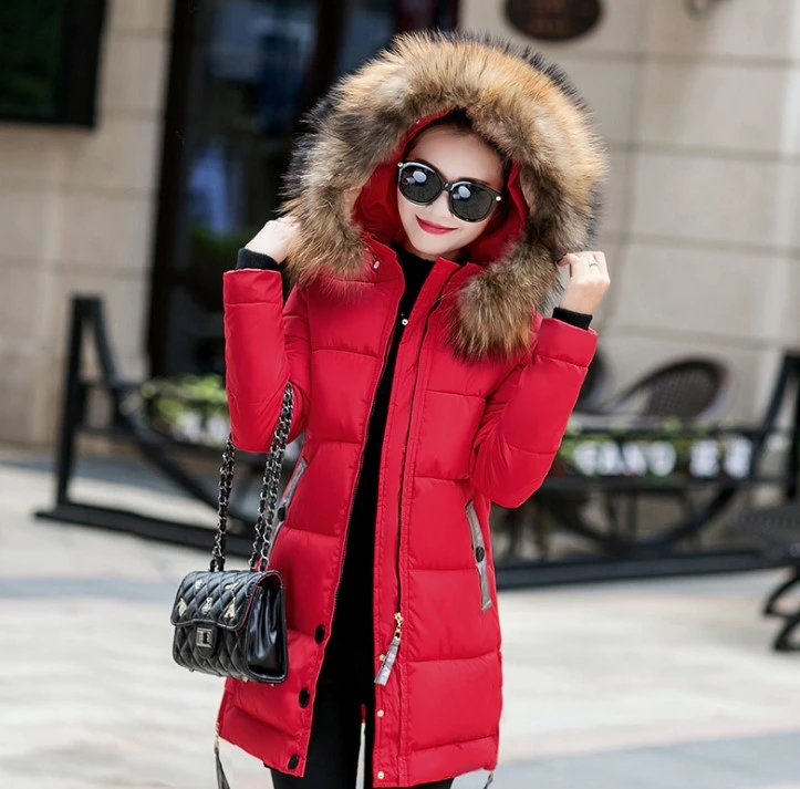 hb10445a 2020  new design cotton suit Korean version slim  long cotton-padded clothes   woman   winter coats
