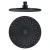 Import HIDEEP shower faucet accessories ABS 250x250mm black round shower head rain shower head from China