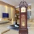 Import High 215cm solid wood luxury decor mechanical mechanism floor grandfather clock from China