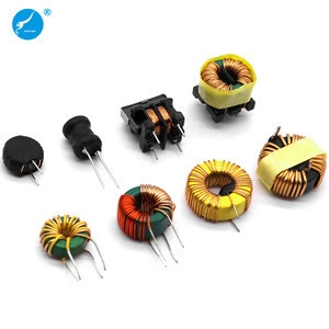 High Frequency 3R3 50UH 80UH 20MH 22MH 1000MH Molded Variable Plug-in Inductance Coil Magnetic Ring Choke Coil Filter Inductor