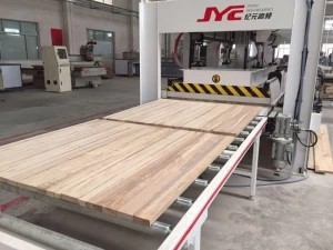 High Frequency Dielectric Heating 20Kw Wood Panels Glue Press Timber Edge Gluing Machine