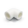 High Quality 1/2 inch white color polypropylene pipe 90 degree equal elbow ppr pipe fittings for water supply L20*20