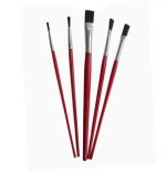 High quality 6pcs per set badger hair artist paint brush set for gouache painting