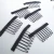 Import High Quality 7 Teeth Stainless Steel Wig Combs For Wig Caps Wig Clips For Hair Extensions Strong Black Lace Hair Comb from China
