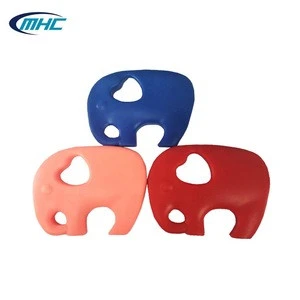 High Quality BPA Free Food Grade Elephant Shaped silicone baby teether