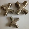 High quality brass connector , pneumatic parts, cross type connector 1/8