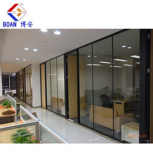 High quality building materials tempered  Safety Glass for Office Interior Partition Wall panel