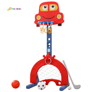High quality children toys box shooting frame indoor sports mini basketball hoop rack can lift plastic baby basketball stand