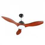 High Quality DC motor Wood grain Lighting LED Ceiling Fan with Remote Control dc fan ceiling