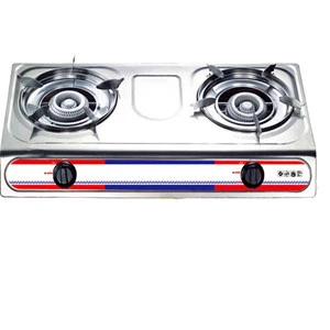 High quality good fire blue flame cooktop 2 burner gas stove
